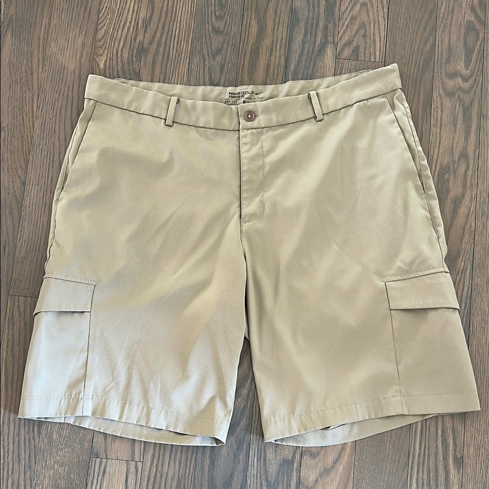 Nike Tan Flat Front Shorts